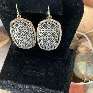 Elegant Gold and Silver Filigree Earrings by KENDRA SCOTT